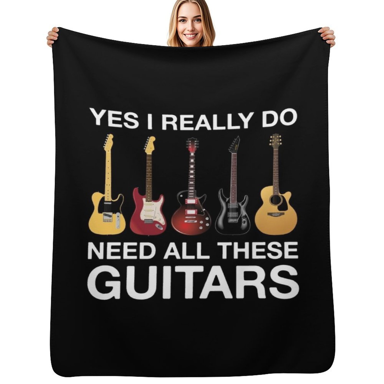 3D Printing Guitar - ใช่ ฉันต้องการกีตาร์ทั้งหมดเหล่านี้จริงๆ ผ้าห่มนุ่มน้ำหนักเบาสำหรับเตียง ใช้ได้ทุกฤดู