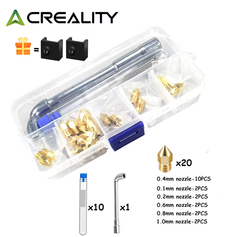 3D Printing News - หัวฉีดทองเหลือง CREALITY 20 ชิ้น รุ่น MK8