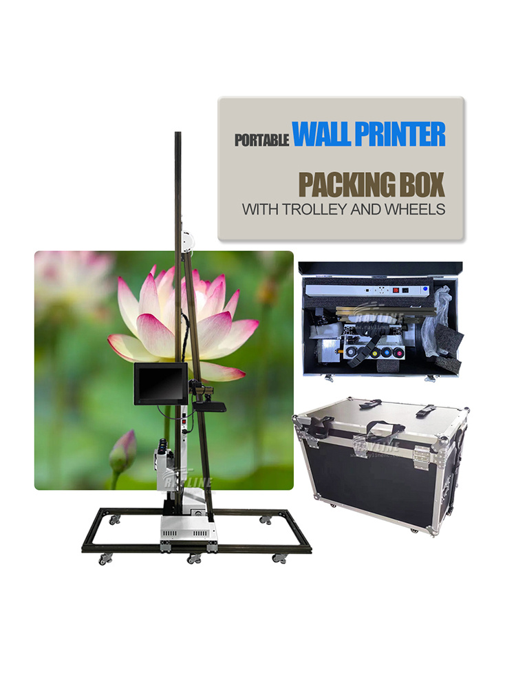 3D Printing Wall - เครื่องพิมพ์ผนัง 3 มิติ ระบบปรับสีอัตโนมัติ พร้อมระบบพิมพ์อิงค์เจ็ทยูวีแนวตั้ง สำหรับงานพิมพ์ภาพจิตรกรรมฝาผนังที่มีสีผิวสมจริง