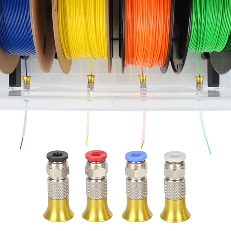 3D Printing Deck Box - ข้อต่อตรงแบบนิวเมติก PC4-M6 1/4 ชิ้น สำหรับท่อ PTFE