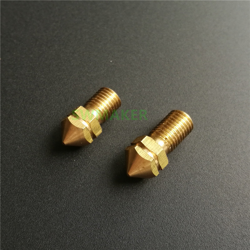 3D Printing Fff - 4pcs UM3 3D เครื่องพิมพ์เปลี่ยนพิมพ์หัวฉีดทองเหลือง 0.4 มม.0.25