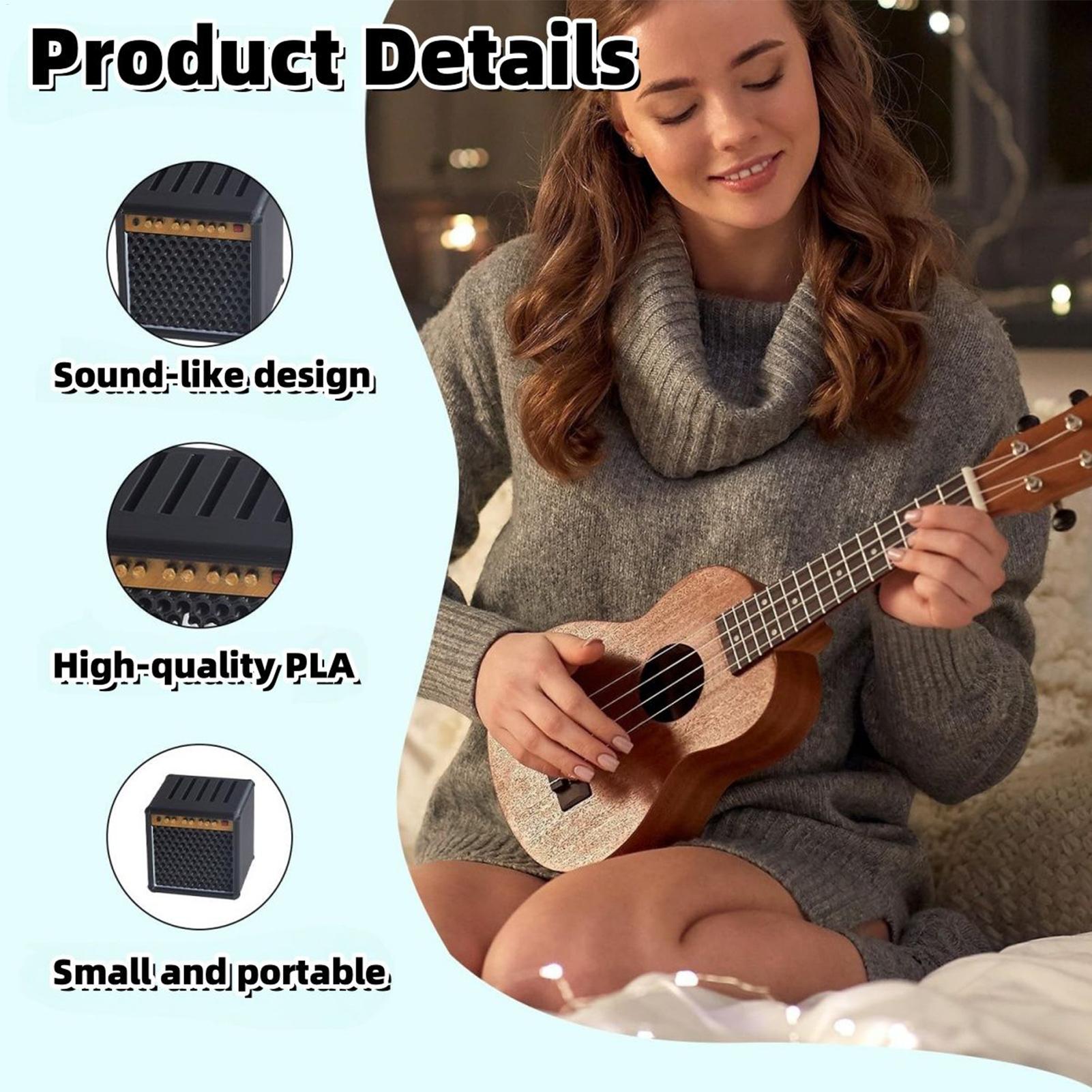 3D Printing Guitar - ผู้ถือปิ๊กกีตาร์ลําโพงแอมป์ผู้ถือปิ๊กกีตาร์แบบพกพาความจุขนาดใหญ่ 3D พิมพ์กล่องสําหรับนักดนตรีผู้เล่นเบส