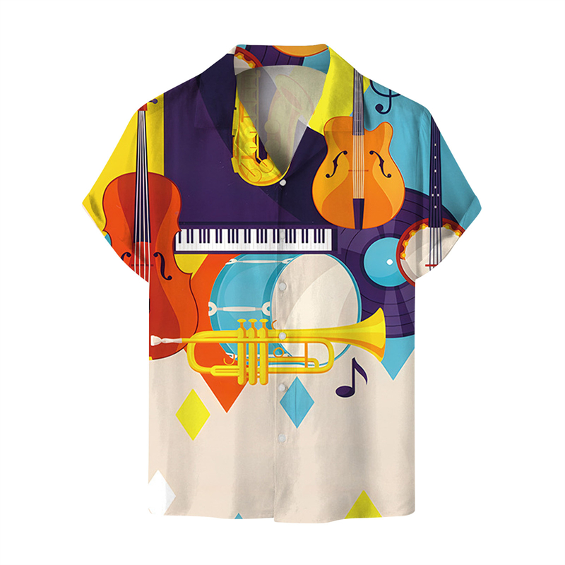 เสื้อสำหรับผู้ชายเสื้อพิมพ์ลาย - 3D Printing Guitar บทวิจารณ์และราคา
