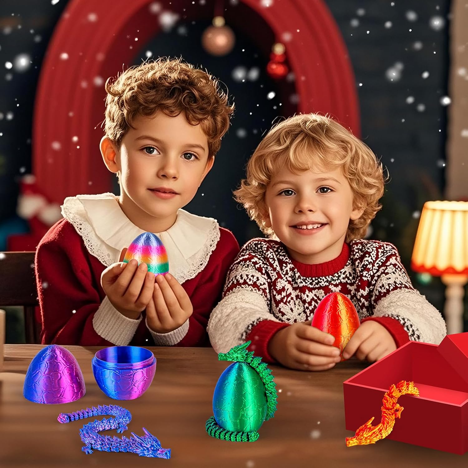 ไข่มังกรพิมพ์ 3 มิติ 4 ชิ้น พร - 3D Printing Gif บทวิจารณ์และราคา