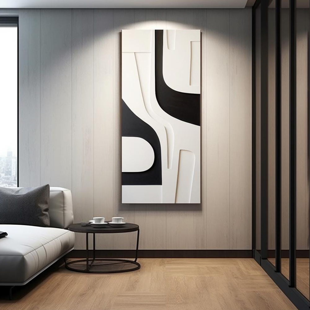ภาพพิมพ์ศิลปะนามธรรม 3 มิติ ลา - 3D Printing Wall บทวิจารณ์และราคา