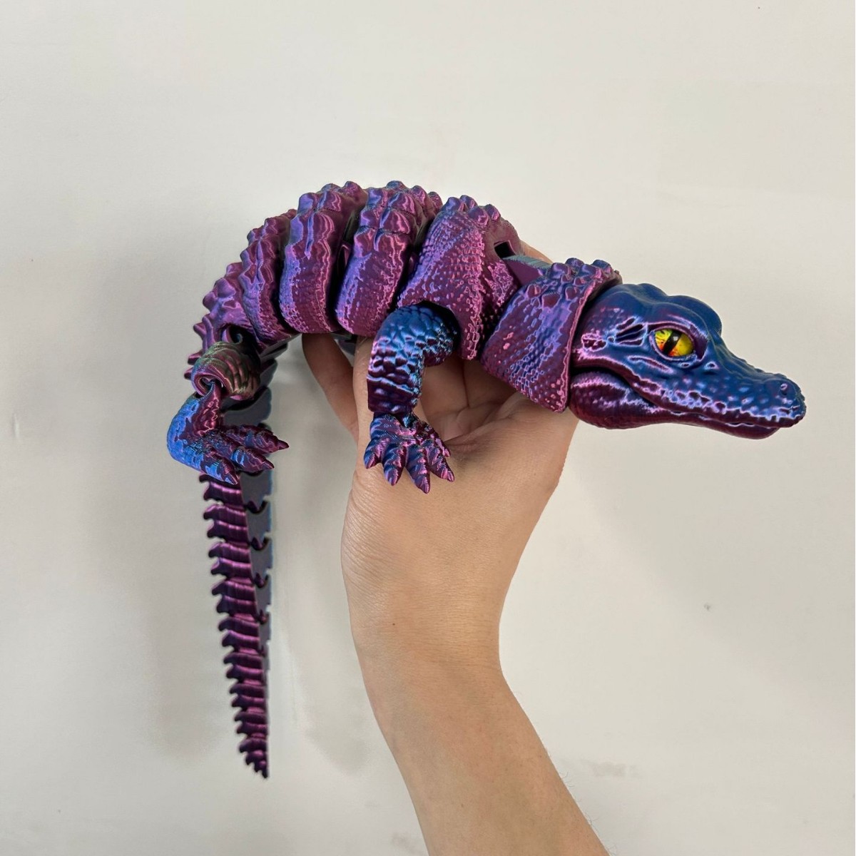 จระเข้พิมพ์ 3 มิติ พร้อมข้อต่อ - 3D Printing Gif บทวิจารณ์และราคา