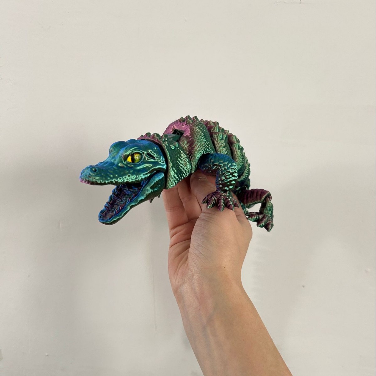 จระเข้พิมพ์ 3 มิติ พร้อมข้อต่อ - 3D Printing Gif บทวิจารณ์และราคา