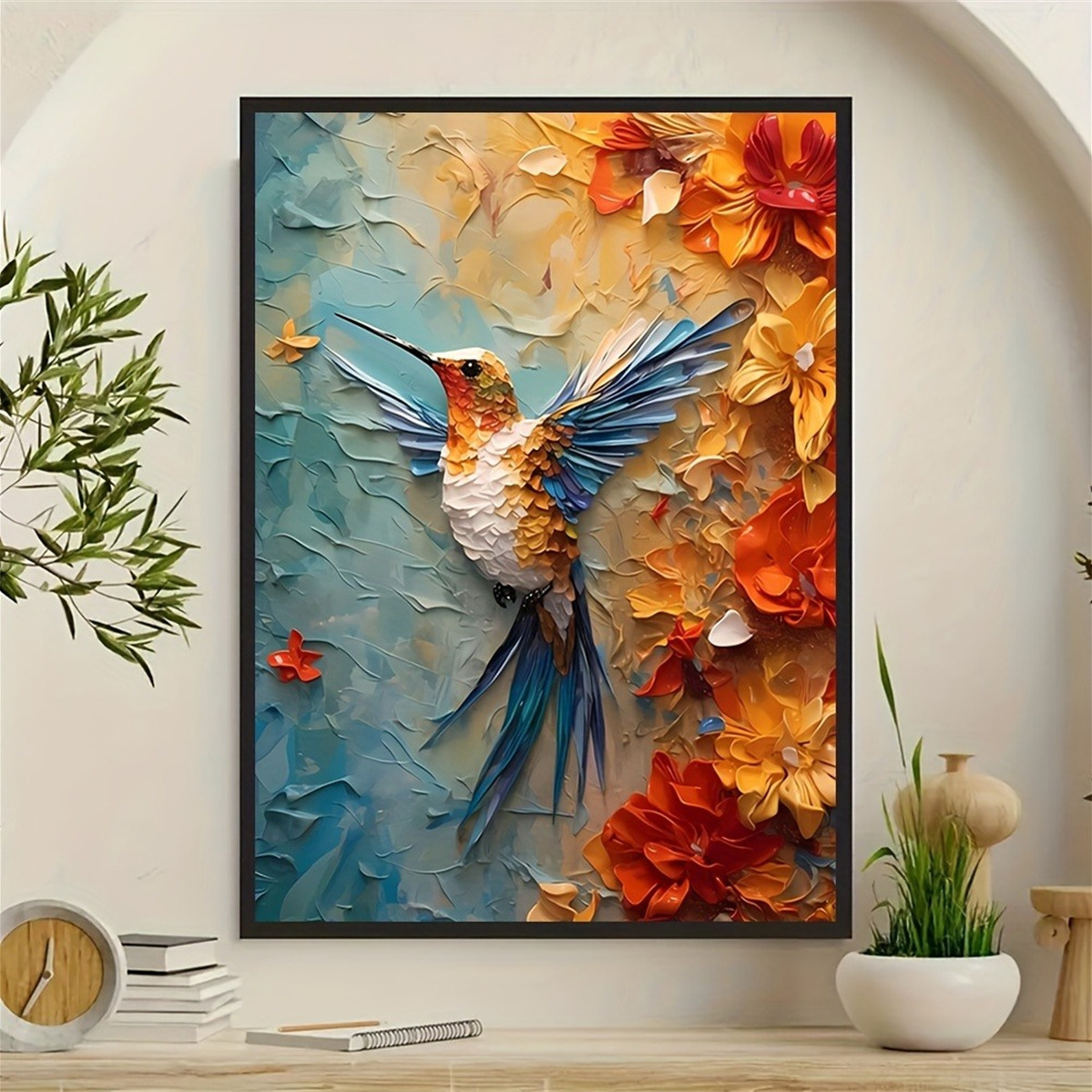 Vibrant Hummingbird & ดอกไม้ 3 - 3D Printing Room บทวิจารณ์และราคา