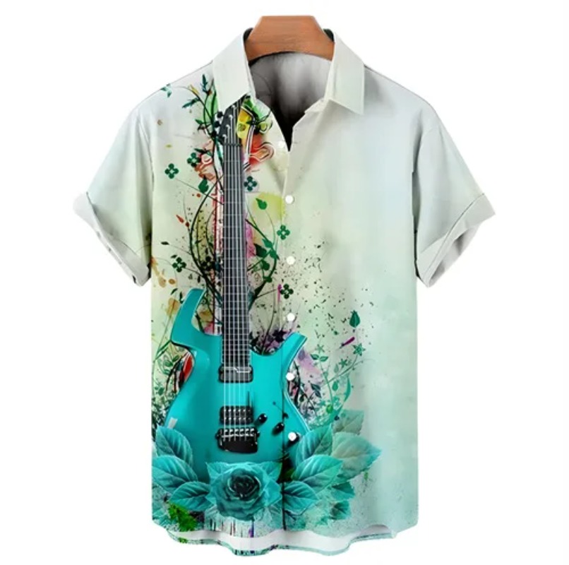 เสื้อยืดพิมพ์ลาย 3 มิติ ลายกรา - 3D Printing Guitar บทวิจารณ์และราคา