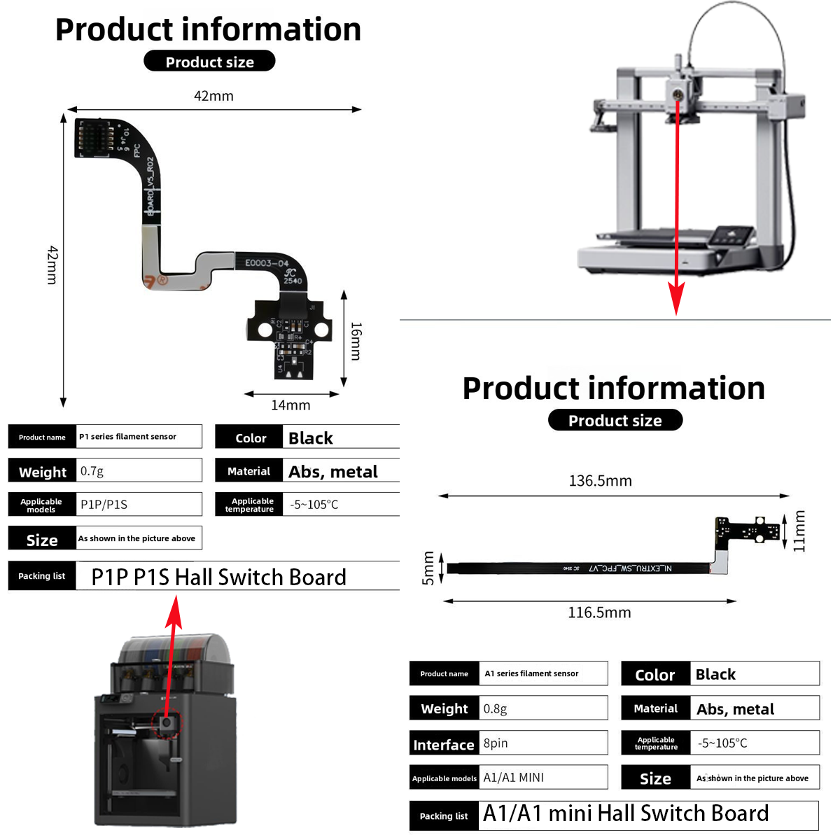 สำหรับ A1/A1mini/P1P/P1S แผงสว - 3D Printing Fff บทวิจารณ์และราคา