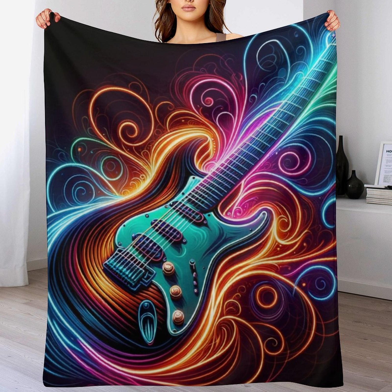 นีออนกรูฟ - ผ้าห่มกันหนาวลายกี - 3D Printing Guitar บทวิจารณ์และราคา