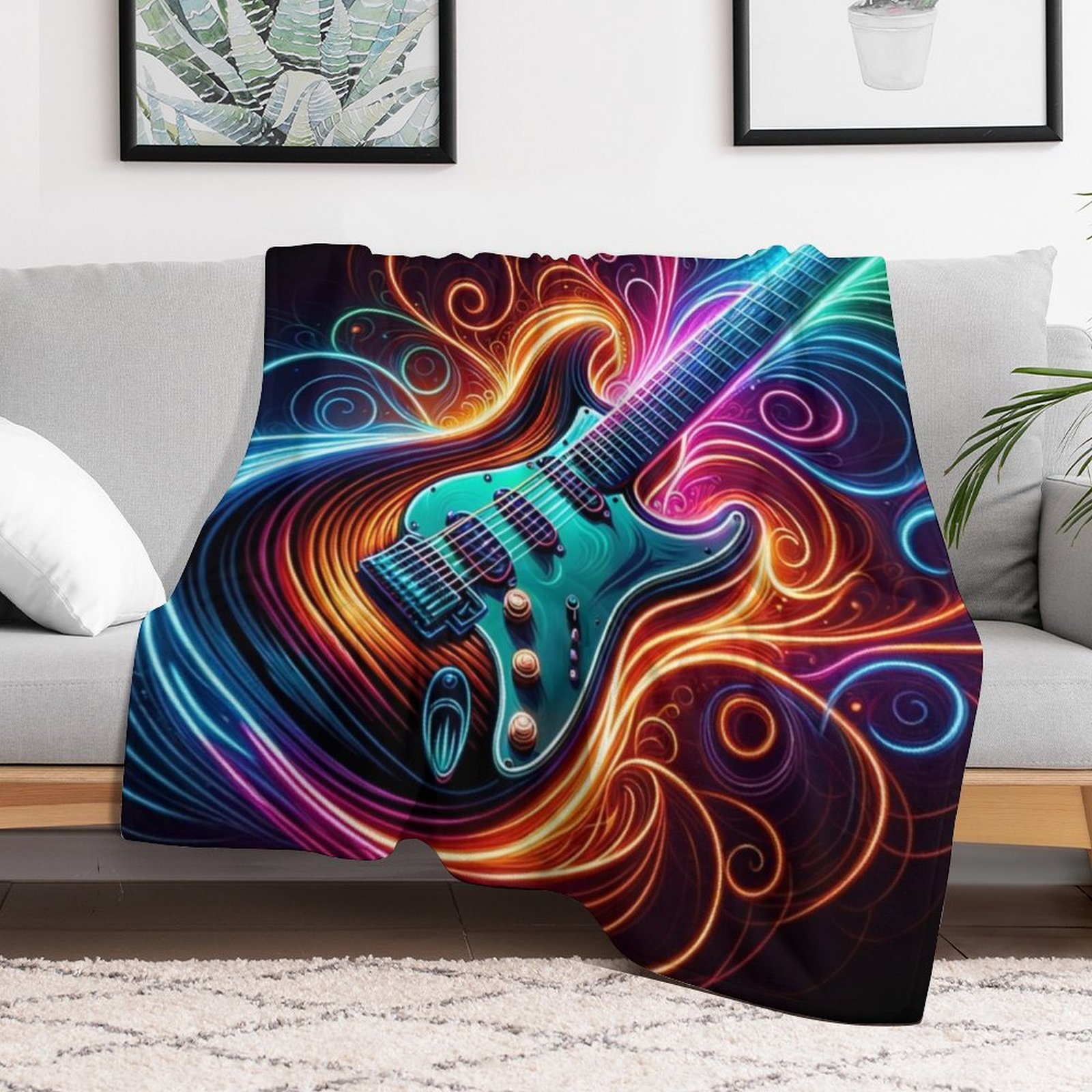 นีออนกรูฟ - ผ้าห่มกันหนาวลายกี - 3D Printing Guitar บทวิจารณ์และราคา