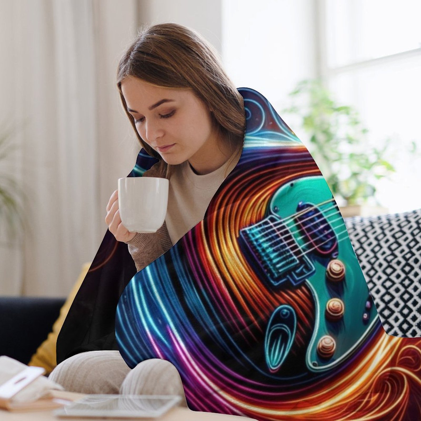 นีออนกรูฟ - ผ้าห่มกันหนาวลายกี - 3D Printing Guitar บทวิจารณ์และราคา
