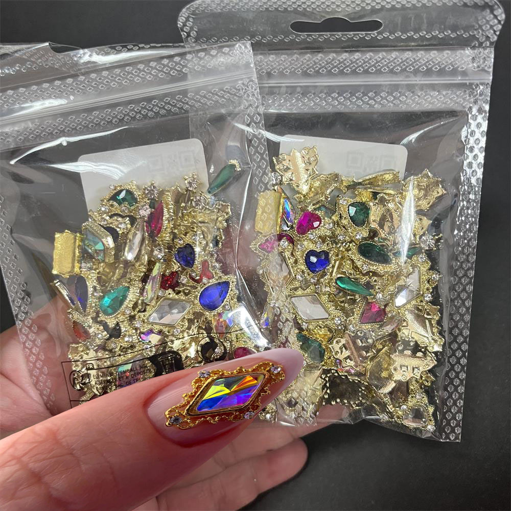 60PCS ผสมเล็บ Art Rhinestones  - 3D Printing Jewellery บทวิจารณ์และราคา