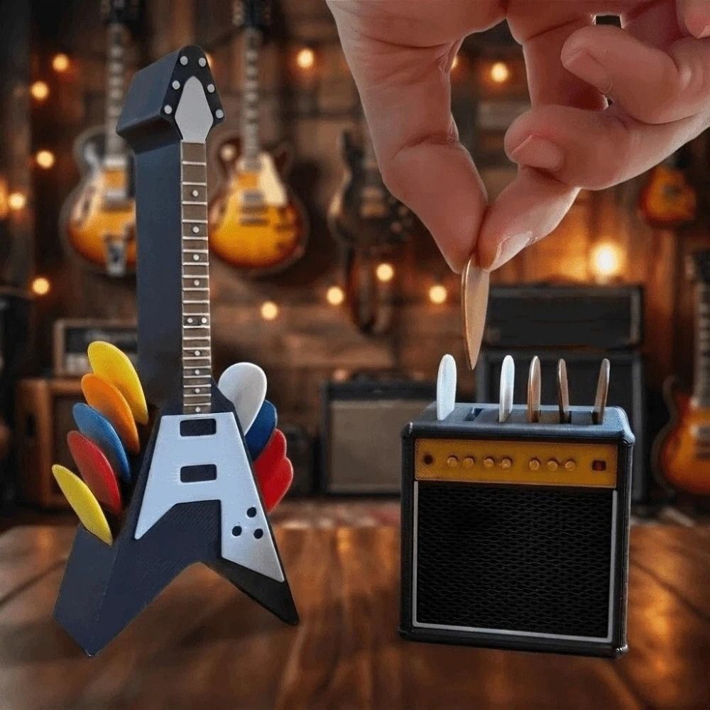 ที่ใส่ปิ๊กกีตาร์แบบย้อนยุค พิม - 3D Printing Guitar บทวิจารณ์และราคา