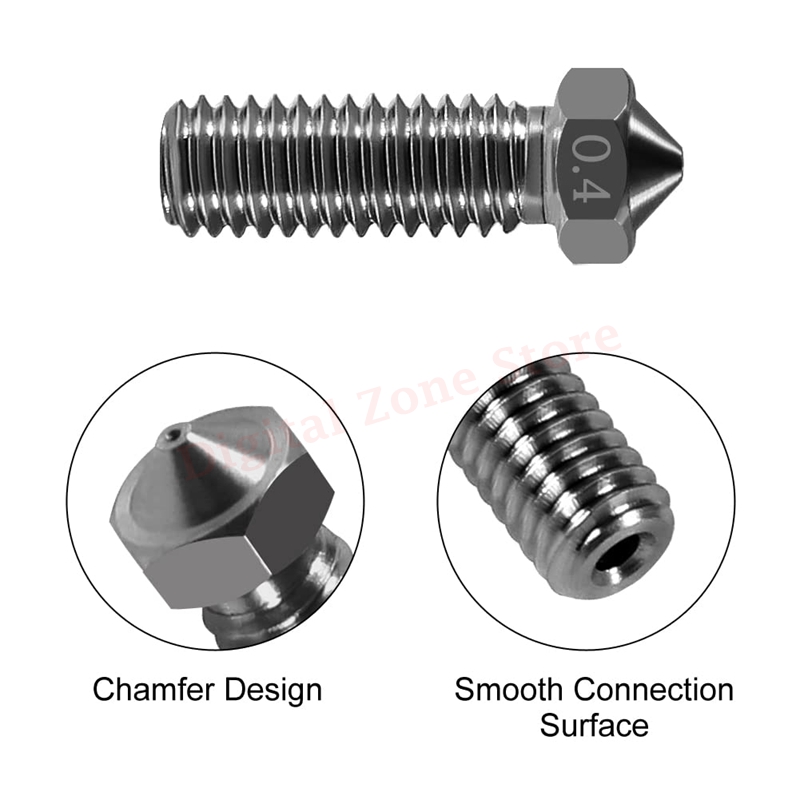10ชิ้น V6หัวฉีดภูเขาไฟเหล็กแข็ - 3D Printing Fff บทวิจารณ์และราคา