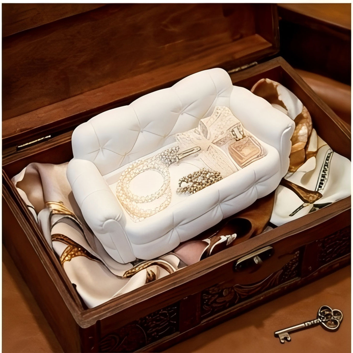 ถาดเก็บเครื่องประดับรูปโซฟาขนา - 3D Printing Jewellery บทวิจารณ์และราคา