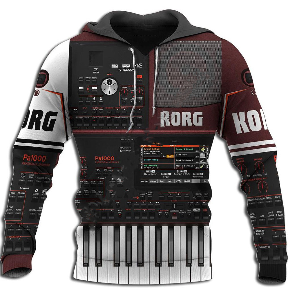 เสื้อฮู้ด/เสื้อยืดพิมพ์ลาย3D ส - 3D Printing Guitar บทวิจารณ์และราคา