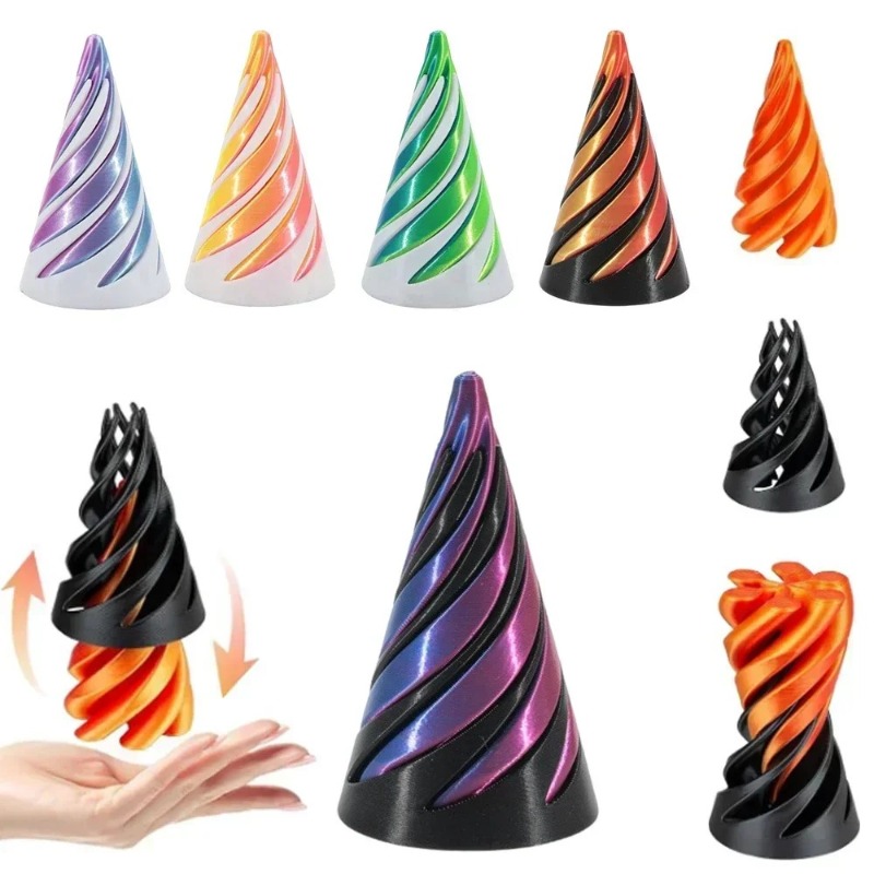 ของเล่นพีระมิดหมุนได้แบบพิมพ์  - 3D Printing Gif บทวิจารณ์และราคา